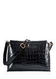 Czarna torebka damska croco TORES-1159-9G(Z26)
