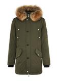 Men's winter down jacket in olive color KURMT-0347-57(Z24)