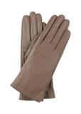 Skórzane beżowe rękawiczki damskie REKDS-0001-82(Z23)