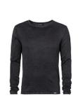 Grafitowy bawełniany sweter męski SWEMT-0100-91(W24)