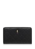 Czarny portfel damski z monogramem POREC-0348-99(Z23)