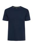 Granatowy T-shirt męski z bawełny TSHMT-0119-69(W25)