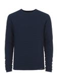 Granatowy sweter męski basic SWEMT-0128-69(W24)
