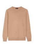 Camelowy wełniany sweter męski z kaszmirem SWEMT-0186-24(Z25)