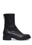 Czarne skórzane botki damskie BUTYD-1296-99(Z26)