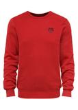 Red cotton men's sweater SWEMT-0160-42(Z24)