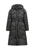 Długa czarna kurtka damska KURDT-0701-99(Z26)