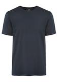Granatowy bawełniany T-shirt męski TSHMT-0120-69(Z25)