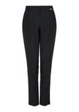 Czarne spodnie damskie w kant SPODT-0091-99(W24)