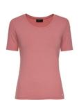 T-shirt różowy damski basic TSHDT-0114-32(Z24)