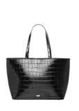 Czarna torebka shopper croco TOREC-1242-9G(Z26)