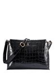 Czarna torebka damska croco TORES-1159E-99(Z25)