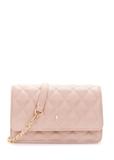 Różowa mała pikowana torebka damska TOREC-1033-5A(W26)