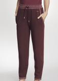 Bordowe spodnie dresowe damskie SPODT-0053-49(Z21)