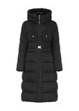 Długa czarna kurtka damska KURDT-0602-99(Z25)