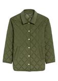 Kurtka damska z kołnierzem w kolorze khaki KURDT-0596-55(Z25)