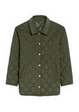 Kurtka damska z kołnierzem w kolorze khaki KURDT-0596-55(Z25)