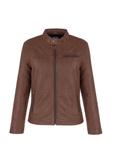 Cognac men's leather jacket KURMS-0352-4121(W24)