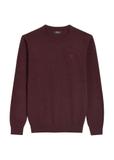 Bordowy bawełniany sweter męski SWEMT-0114A-4D(Z26)