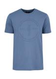 Niebieski T-shirt męski z logo marki OCHNIK TSHMT-0101-61(W24)