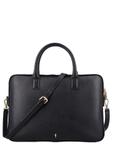 Czarna elegancka skórzana torba na laptopa TORES-1344-9I(Z26)
