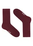 Bordowe błyszczące skarpety damskie SKADT-0074-49(Z25)