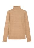 Camelowy sweter damski z domieszką wełny SWEDT-0241-24(Z25)