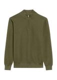 Sweter męski khaki z suwakiem SWEMT-0167-55(Z25)