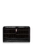 Czarny portfel damski croco POREC-0353-97(Z23)