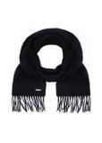 Men's navy blue wool scarf SZAMT-0034-69(Z23)