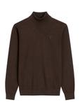 Sweter męski z golfem w kolorze ciemnobrązowym SWEMT-0095B-1I(Z26)