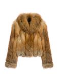Damskie futro naturalne w kolorze rudym FUTDF-0110-3D(Z26)