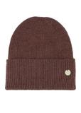 Brązowa czapka damska CZADT-0206-1H(Z26)