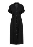 Czarna sukienka dluga letnia SUKDT-0180-99(W24)