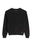 Czarny sweter damski SWEDT-0238-99(Z25)