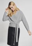 Grey tied sweater for women SWEDT-0147-91(Z21)