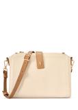 Skórzana kremowa torebka na ramię TORES-1275-0B(W26)