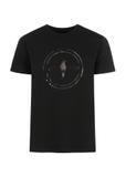 Czarny T-shirt męski z logo TSHMT-0068-98(W23)