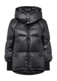 Black women's winter jacket KURDT-0522-99(Z24)