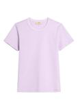 Jasnofioletowy bawełniany T-shirt damski TSHDT-0144-6A(Z26)