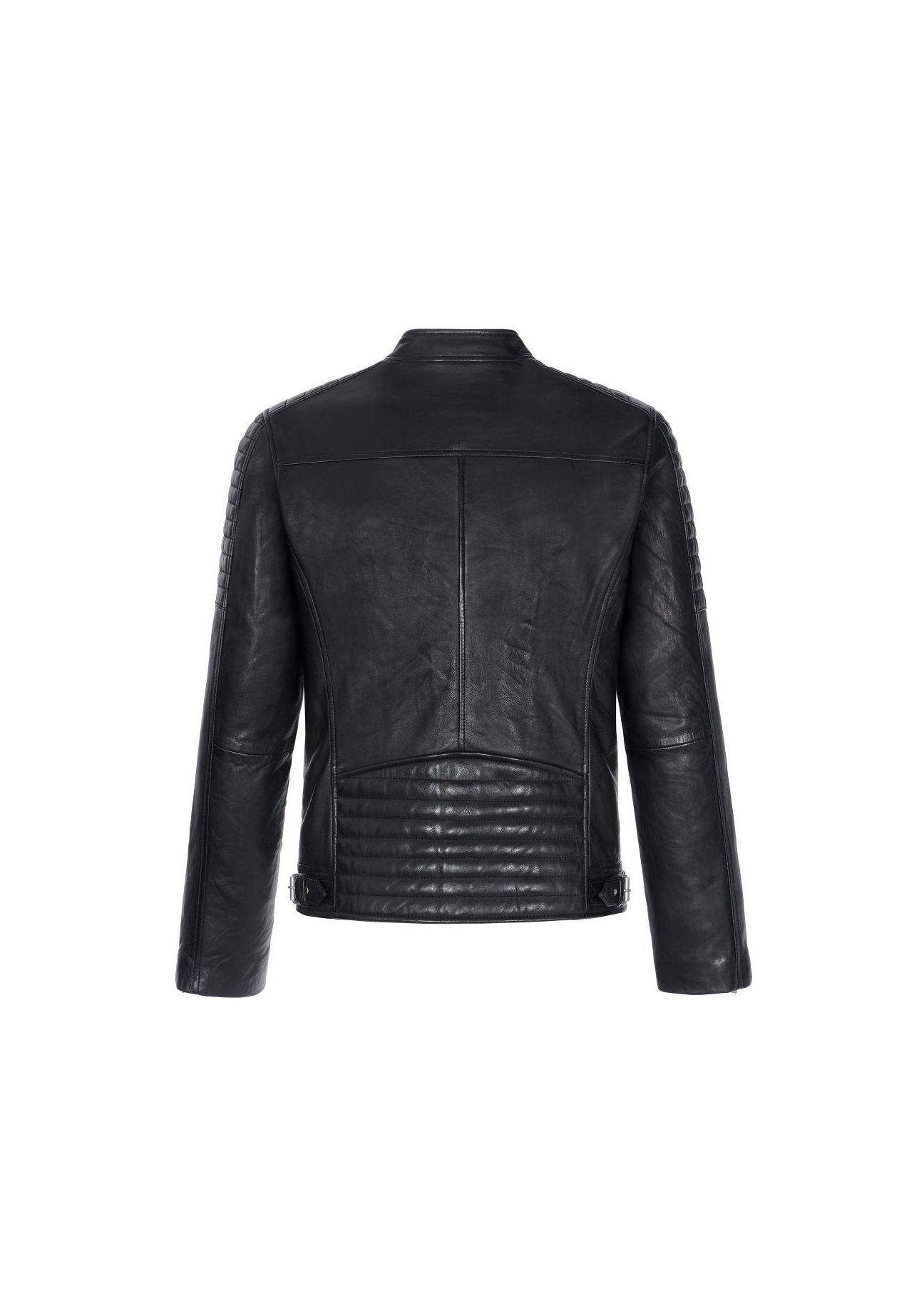 Skórzana ramoneska męska KURMS-0179-5427(KS)-04