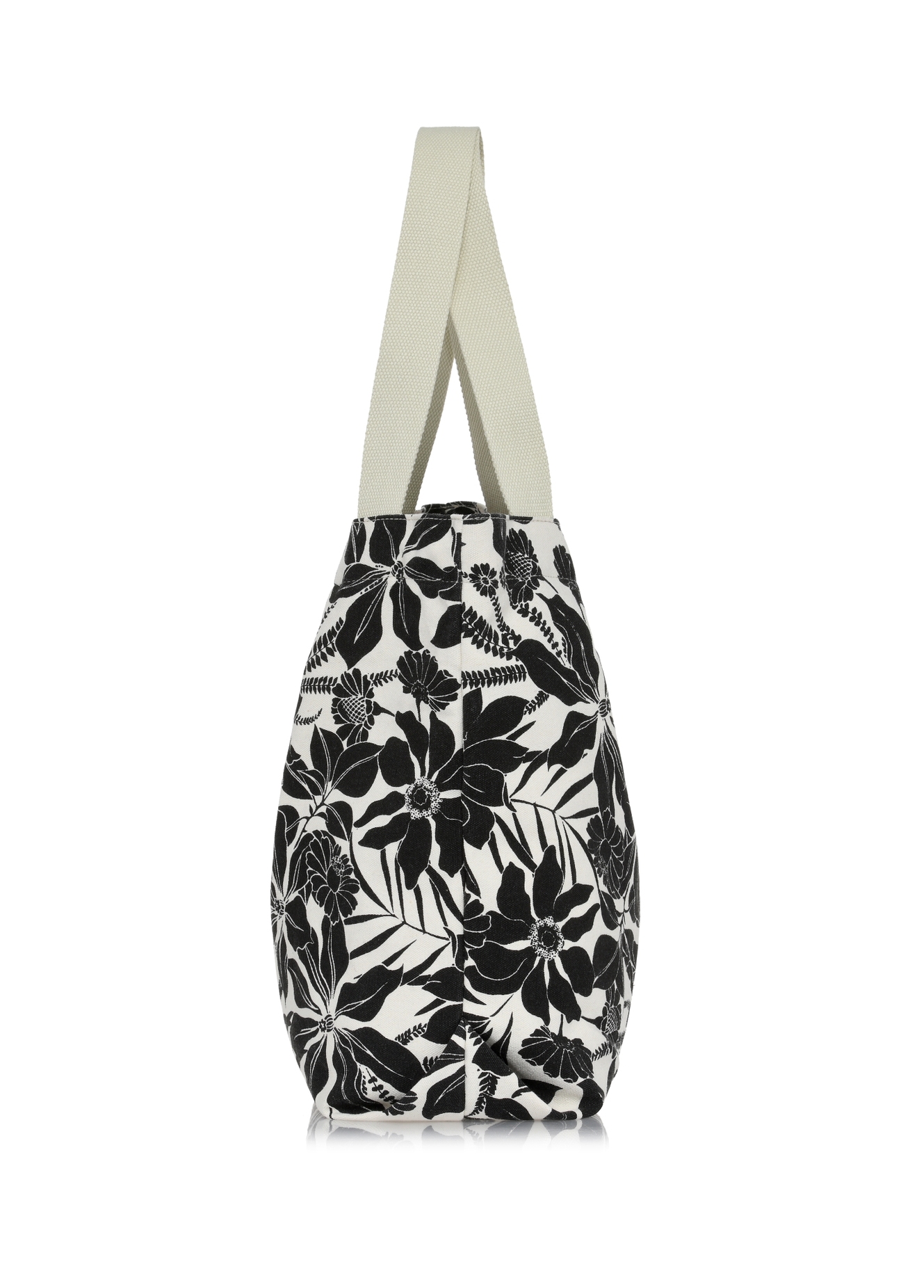 Duża torebka shopper w kwiecisty wzór TOREN-0289-98(W24)-04