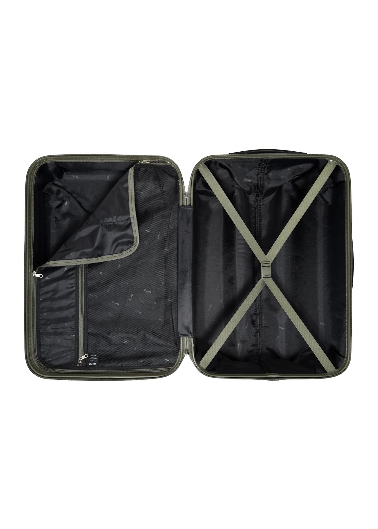 Komplet walizek na kółkach 19''/24''/28'' WALAB-0040-8D(W26), widok produktu w środku na białym tle.