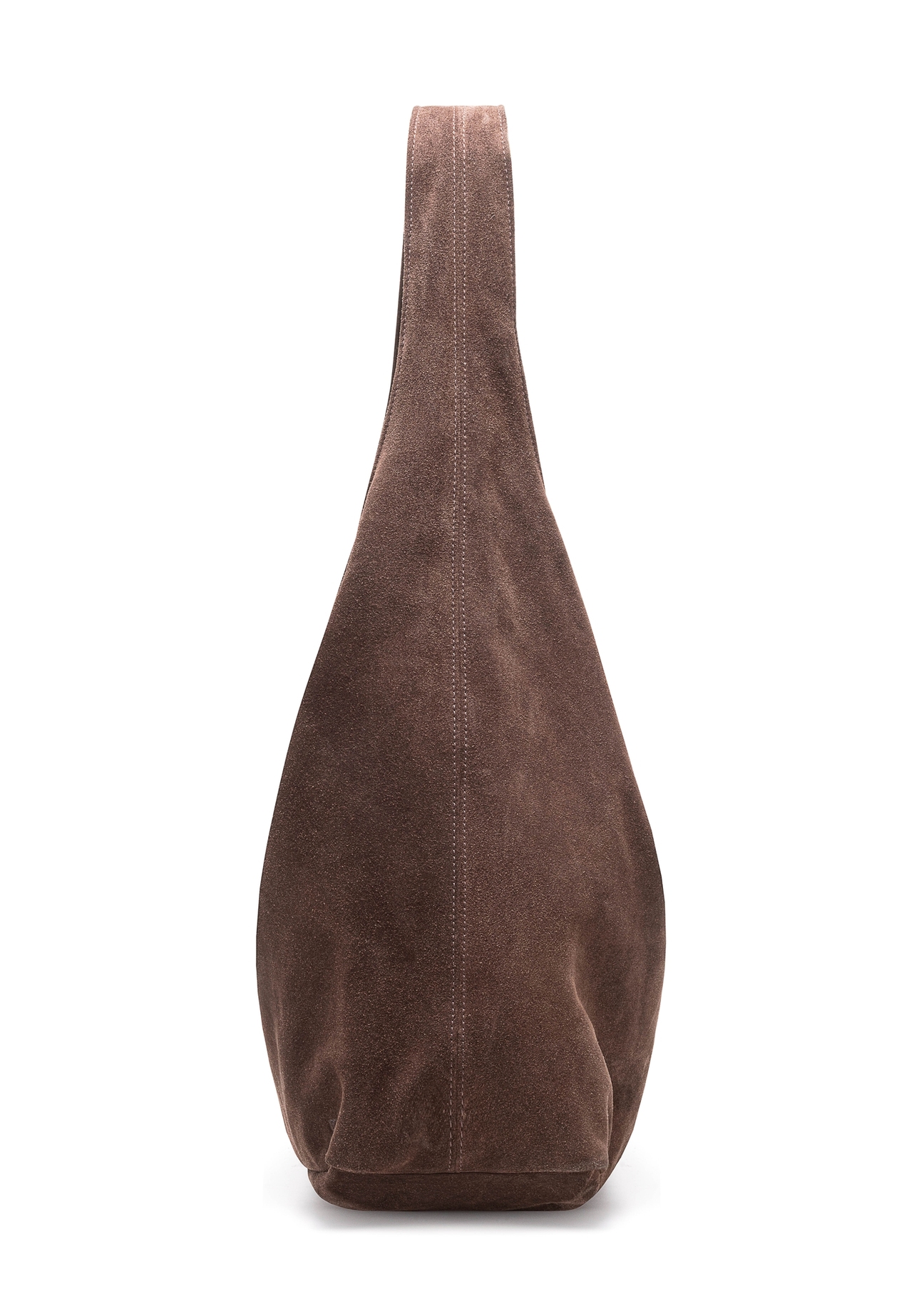 Brązowa zamszowa shopperka damska TORES-1177-1I(W26)