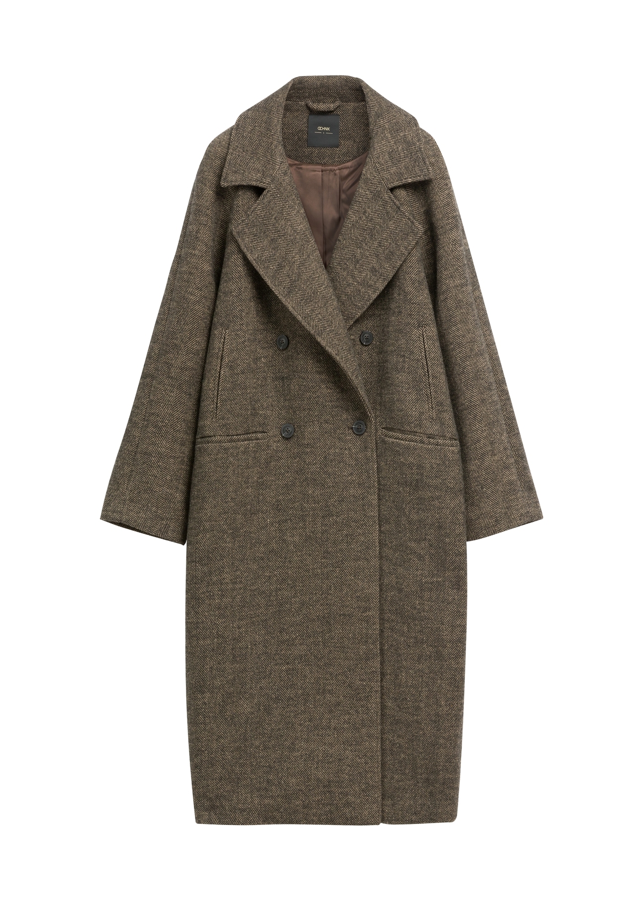 Płaszcz damski z wełną PLADT-0084-1L(Z26)