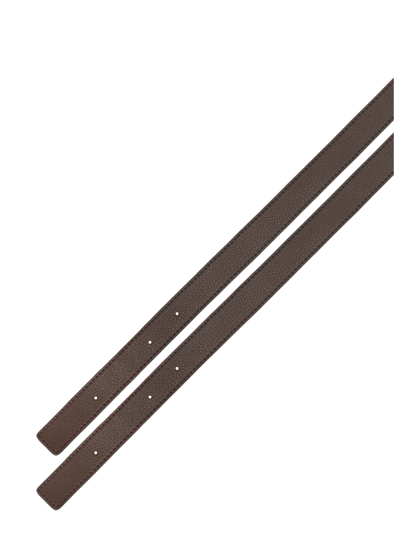 Brązowa torebka damska shopper TOREC-1238-1I(W26), widok paska produktu na białym tle.