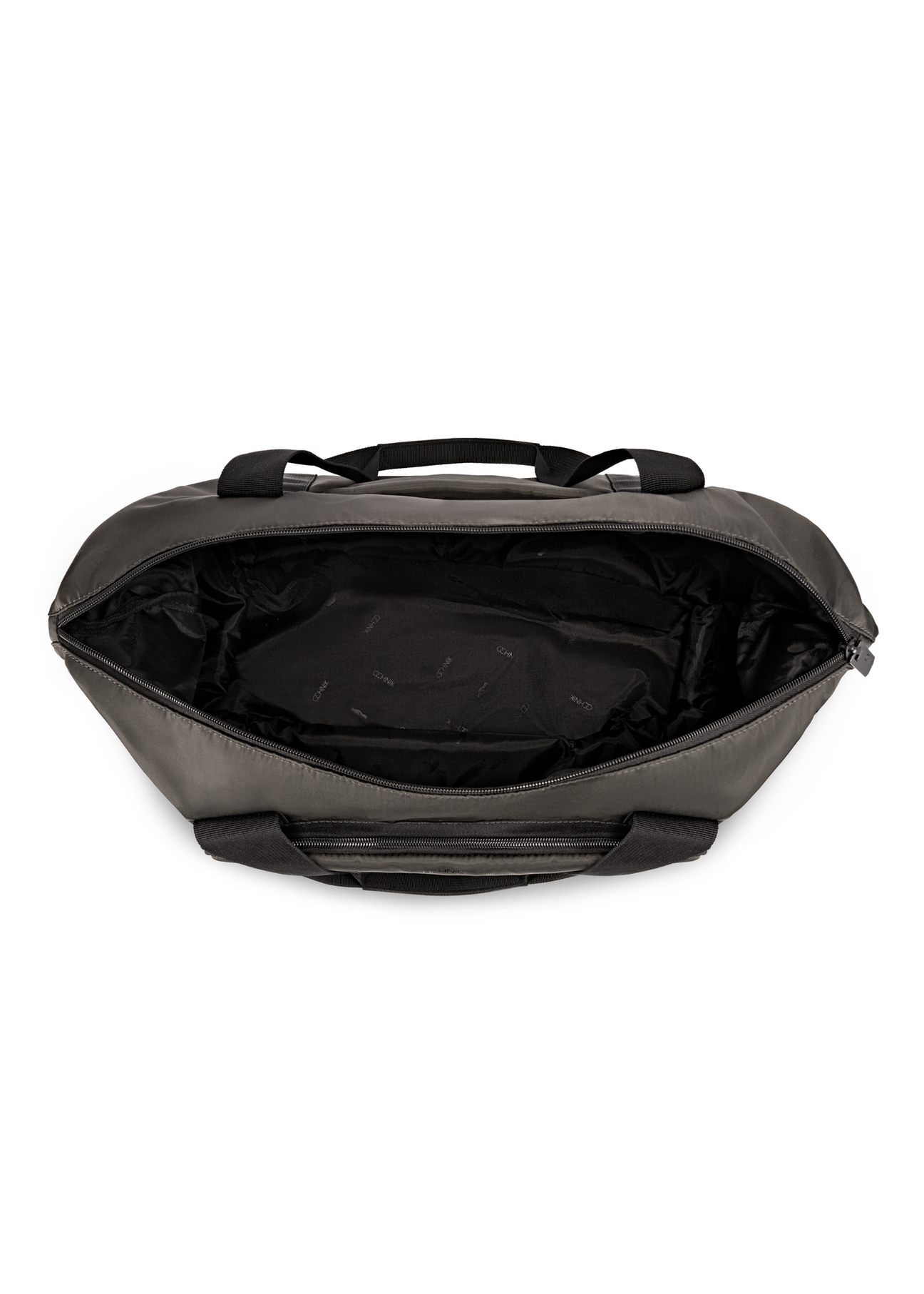 Ciemnoszara torba męska TORMN-0369-95(Z25), widok produktu od góry na białym tle.