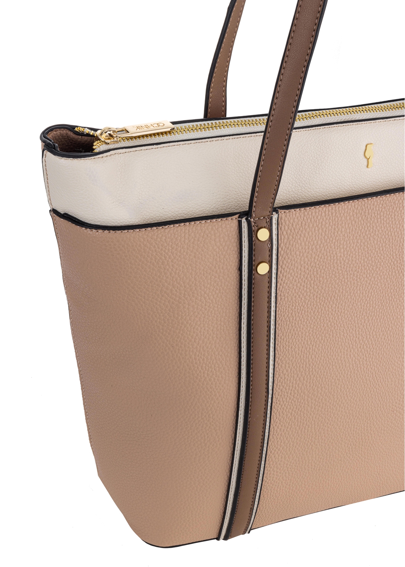 Dwukolorowa torebka damska shopper TOREC-0780-15(W23)-06