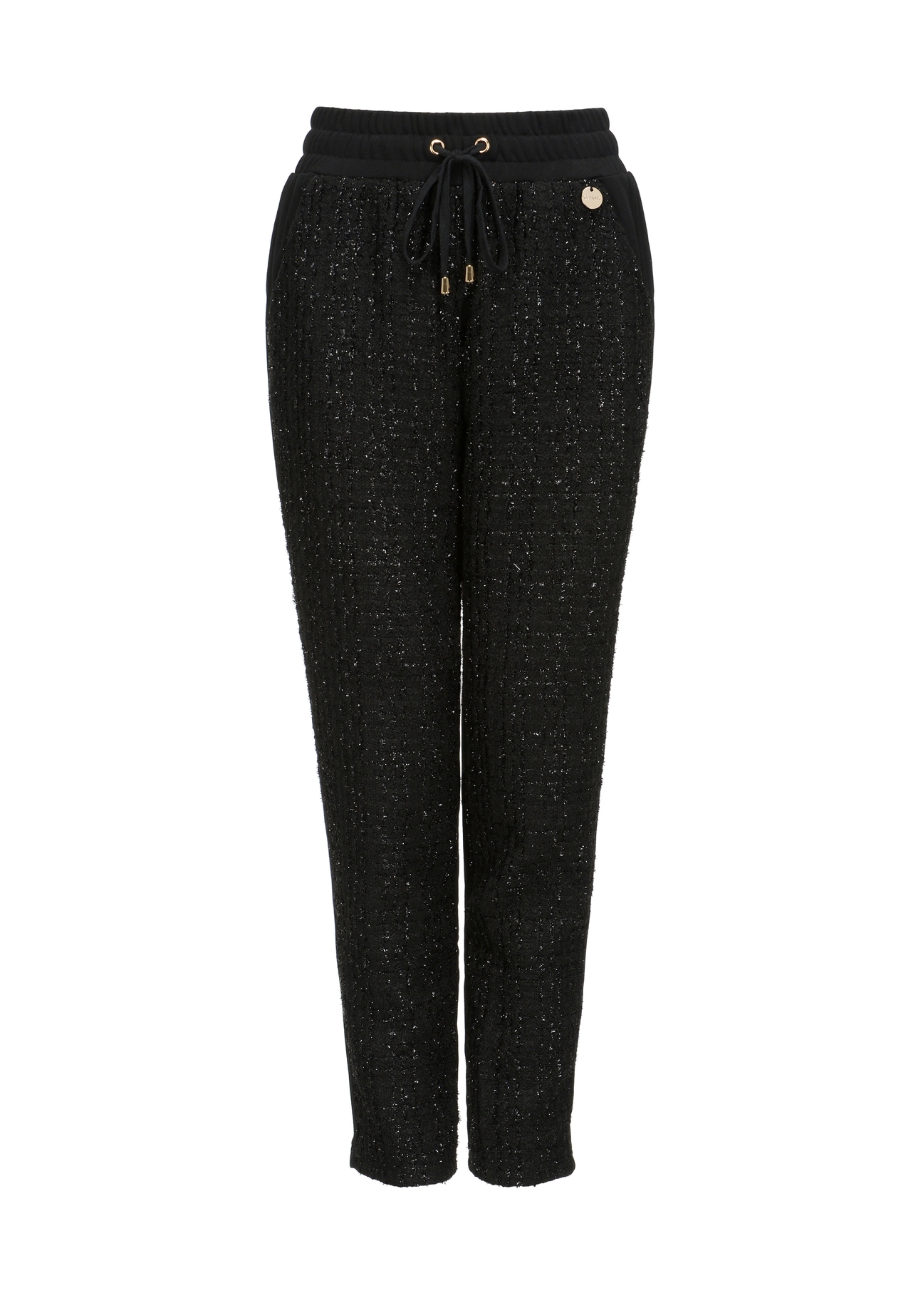 Eleganckie czarne spodnie damskie SPODT-0077-99(Z22)-05