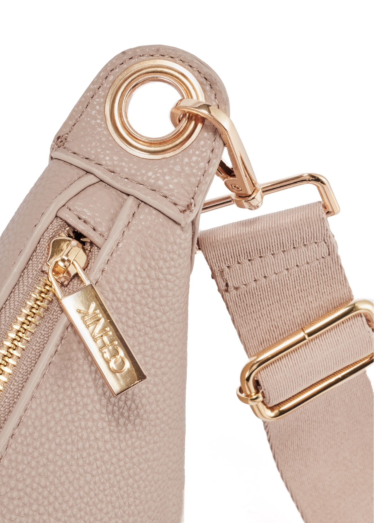 Beżowa torebka damska w stylu hobo TOREC-0829A-80(Z25)